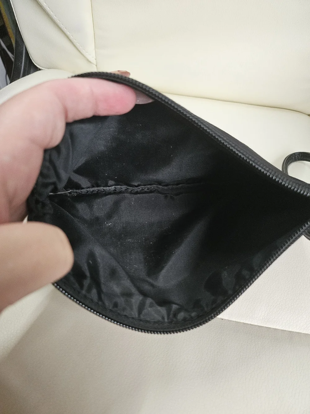Victoria's Secret Black Sequin Logo Wristlet